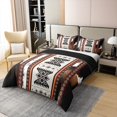 thumbnail image 3 of Erosebridal Western Aztec 100% Cotton Comforter Cover Full, Boho Geometry Bedding Full Size, Rustic Cow Print Decor, Teen, Reversible（No Comforter）, 3 of 6