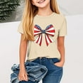 thumbnail image 2 of Taqqpue Kid 4th of July T-Shirts Boys Girls American Flag Shirt Patriotic Top Short Sleeve Crew Neck Tees for Girls Boys 2-13 Years, 2 of 4