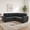 Dark Gray, variant on L-Shape Sectional Sofa Bed with Pull Out Sleeper and Storage, Convertible Corner Couch with Cup Holders and Side Pockets, Coffee