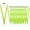 AppleGreen, variant on 24-pack Green Breakaway Lanyards for id Badges, Polyester Neck Straps for ID Cards, Keys, Office, School & Events