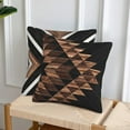 thumbnail image 5 of Tribal Aztec Western Wooden Native Black Throw Pillow Cover Cushion Modern Farmhouse Pillow Covers 18x18 Inch Soft Pillow Cases Decor for Couch Sofa Living Room Outdoor Home Gift Set of 2, 5 of 6
