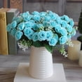thumbnail image 5 of Aimiya 1 Bouquet Simulation Rose No Watering Vivid Ornamental Bright Color Artificial Flowers Home Beautification, 5 of 10
