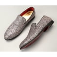thumbnail image 7 of Santimon Men Dress Shoes Glitter Loafers Slip On Casual Wedding Party Formal Shoes Colorful 7 US, 7 of 7
