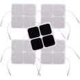 thumbnail image 4 of 20PCS TENS Electrode Pads 2x2 inch Reusable Gel Electrodes for EMS Muscle Stimulation Unit Replacement Therapy Accessories, 4 of 6