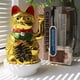 thumbnail image 2 of Adornos para puerta que abren la suerte con forma de gato que estrecha la mano Tienda eléctrica dorada Manualidades para el hogar Joyas chapadas en oro, 2 of 4