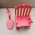 thumbnail image 4 of POINTERTECK Christmas Memorial Chair Ornament Mini Wooden Rocking Chair with Hanging Rope Decorative Hanging Gifts, 4 of 9