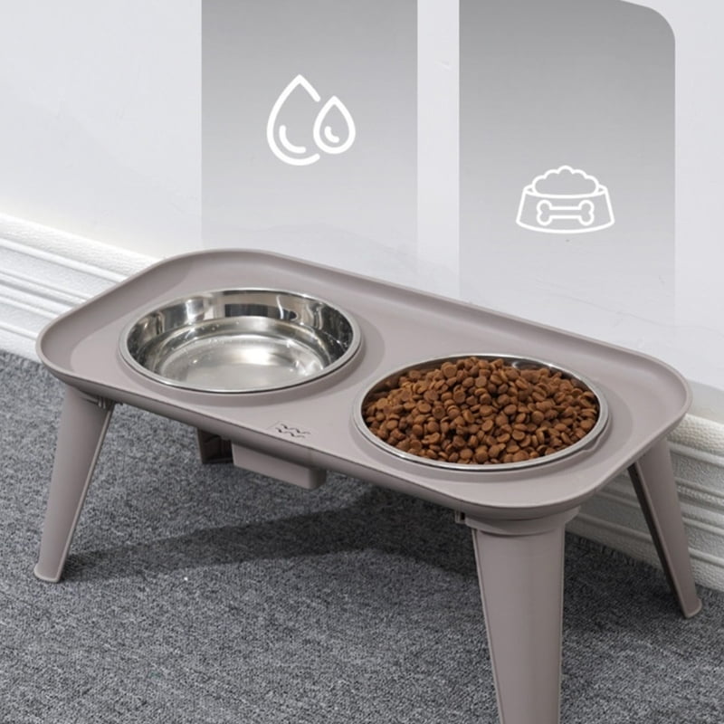 lanema Elevated Dog Bowl Stainless Dish Eating Bowls Suitable for Larger Pet