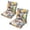 Multicolour, variant on 2Pcs Outdoor Waterproof High Back Chair Cushion Thick Tufted Patio Seat Back Pad for Garden Office Dining Indoor Outdoor Furniture