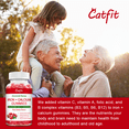 thumbnail image 6 of Catfit Iron Calcium Gummies with Vatamin B,C, Biotin & Zinc Supplement,60 Count, 6 of 7