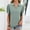 🔥 Green, variant on Sentmoon Women's Blouses Womans Tops Women Casual Fashion Solid Color Summer Turndown Collar Short Sleeve Blouses Shirts Top Delightful for Working Out & Gym White L