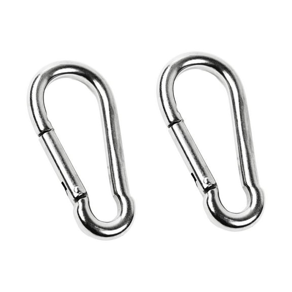 Marine City 316 Stainless-Steel 2-3/4 Inches Carabiners/Clip Snap Hook for Climbing, Fishing, Hiking 2pcs