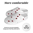 thumbnail image 6 of Xecao Ladybugs Flying On Dotted Route Print Cotton Slippers Fuzzy Warm Cozy Slippers Non Slip House Slippers For Indoor Outdoor Cotton Slippers House Slippers-37/38, 6 of 7