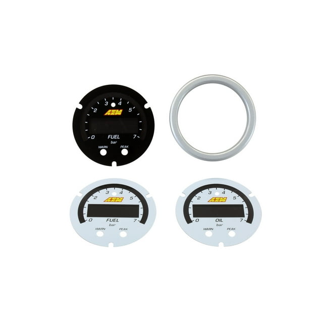 AEM Electronics Gauge Face Overlay 30-0301-ACC X Series; White; For Use With AEM Part Number 30-0301