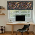 thumbnail image 5 of Boho Flowers Tier Curtains 24 Inch Length, Spring Abstract Watercolor Floral Leaf Cafe Short Curtains for Bathroom Over Sink, Small Kitchen Curtain Light Filtering Tiered Drapes 2 Panels 27.5"Wx24"L, 5 of 8