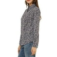 thumbnail image 5 of INSPIRE CHIC Women's Button Down Shirt Ditsy Floral Long Sleeve Point Collar Office Top M Dark Blue, 5 of 9
