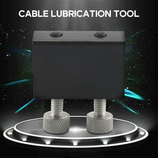 Motorcycle Aluminium Cable Lube Tool Cable Lubrication Wire Oiler Motorbike Brake Line Cable Refueling Lubrication(Black)