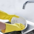 thumbnail image 4 of Product Category Gloves - Durable Rubber Cleaning Gloves for Household Kitchen Use Kitchen Washing Dish Handling Protective Hand, 4 of 7
