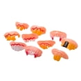 thumbnail image 2 of Dents de Fête Prothétiques, Dents Habillées Réalistes Amusantes 10 Pcs Réutilisables pour Spectacles, 2 of 7