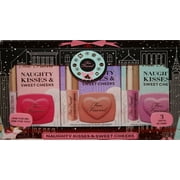Too Faced Naughty Kisses & Sweet Cheeks Holiday 3-Piece Gift Set, Contains Six Products, Love Flush Blush and Lip Injection Gloss