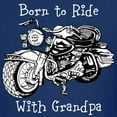 thumbnail image 3 of CafePress - Born To Ride With Grandpa Kids Dark T Shirt - Dark T-Shirt Kids XS-XL, 3 of 4