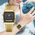 thumbnail image 2 of High End Men Analogue Watch with Precise Movement Water Resistant Double Display for Casual Wear and Valentines Gifting, 2 of 8