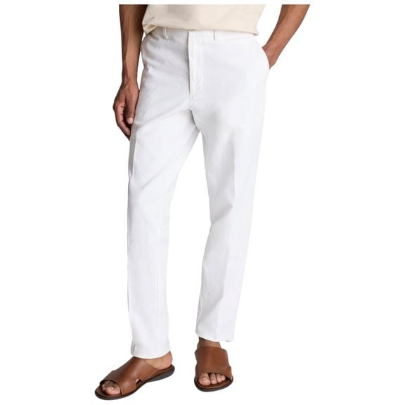 Kenneth Cole Mens Slim fit Dress Pants 29 / 32 White Solid Stretch