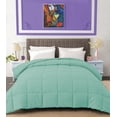 thumbnail image 1 of BedDecor 300 GSM 1 Pcs Solid (Aqua Blue,King / California King) 100% Egyptian Cotton Base Comforter, 1 of 8
