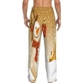 thumbnail image 3 of Xecao Christmas Snowman Gift Men's Straight Lounge Pajama Pants: The Ultimate in Comfortable Sleepwear, 3 of 9