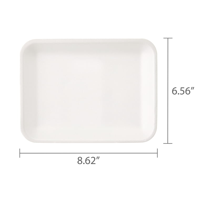 Great Value Foam Charola Trays, White, 200 Count photo 5