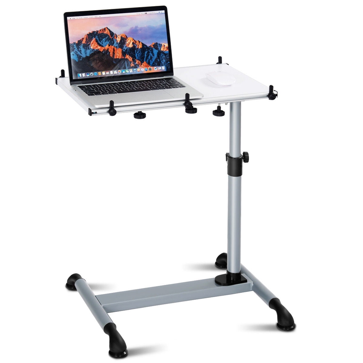 Mobile Laptop Stand Desk Sofa Side Table Height Adjustable W