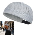 thumbnail image 2 of Summer Mesh Breathable Brimless Cap, Adjustable Sailor Skullcap, Lightweight Hip-Hop Style Hat and Casual Men's Fashion Gift Idea, 2 of 9