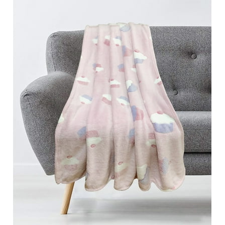 Kids Glow in the Dark Cupcakes Throw