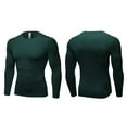 thumbnail image 4 of ZZwxWA Men's Compression Shirt Long Sleeve Cool Dry Workout Athletic Base Layer Undershirts for Running Basketball Cycling, 4 of 4