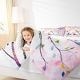 thumbnail image 4 of jejeloiu Colorful Bird Hummingbird Bedding Comforter Set,Rainbow Branch Twin Comforter Sets,Modern Aesthetic Deagin Bedding Set For Girl Teens,Breathable Home Decor Reversible,2pcs, 4 of 8