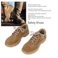 thumbnail image 3 of Zapatos De Seguridad Hombres Ligeros Livianos Protegen El Impacto De Los Pies De Acero Pinculación De Punción Sin Deslizamiento Para El Trabajo Soled Soled Phaki Para Trabajos De, 3 of 7