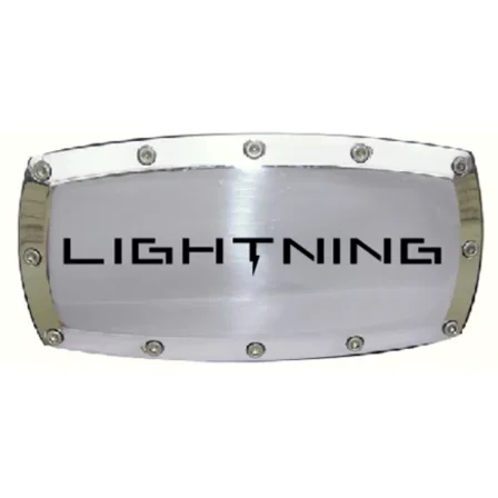 Ford Lightning Logo Billet Aluminum Tow Hitch Cover Plug Official Licensed