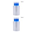 thumbnail image 3 of ZheElen Pump Dispenser Bottle Compact Refillable Empty 180ml Nail Remover Liquid Holder Manicure Accessory Package Containers Blue 2Set, 3 of 6