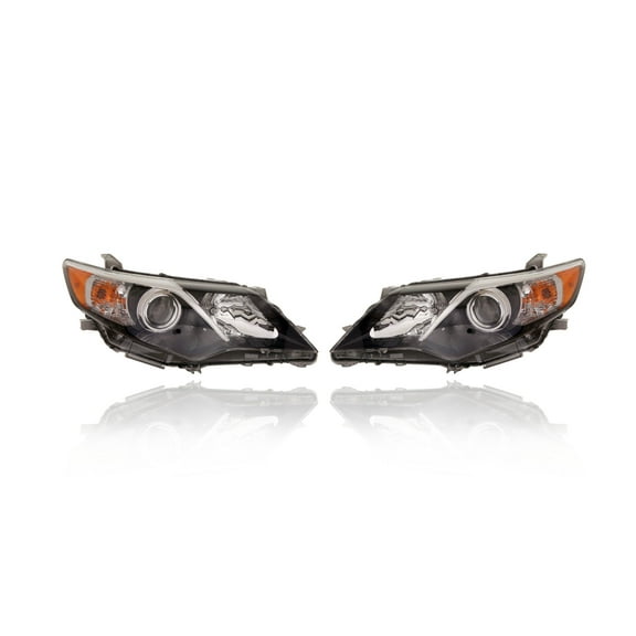 Headlight Assembly - Cooling Direct Fit/For 12-14 Toyota Camry SE/SE Sport - Left Driver   Right Passenger, Set Pair Both, CAPA Certified Fits select: 2012 TOYOTA CAMRY SE/XLE