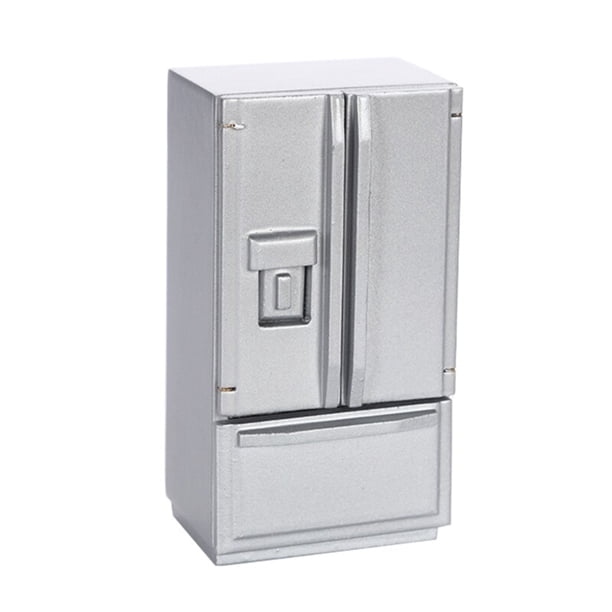 Decoración de casa de muñecas BANYUO Refrigerador en miniatura 1/12