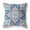 Blue & Pink, variant on 18 in. Floral Geo Indoor Outdoor Throw Pillow, Indigo & Light Blue