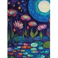 thumbnail image 4 of Cross & Glory - Waterlilies by Moonlight 1000 Piece Jigsaw Puzzle, 4 of 5