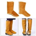 thumbnail image 4 of Protector de Cubierta de Pierna perfecl Zapatos de Soldadura Resistente al Fuego de Piel Amarillo, 4 of 7