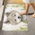 thumbnail image 2 of Dreamtimes Bathroom Rug Toiletry Mat Set Cute Wolf Forest Print, Soft Absorbent Bath Rug and U-Shaped Contour Toilet Rug, Non-Slip Bath Carpet Bath Mats for Bathroom 17.3"x13.4"+23.6"x15.7", 2 of 5