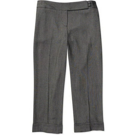 George ME - Women's Cuffed Crop-Length Bird's Eye Trousers