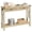 25 years original wood color, variant on Farmhouse Grey Console Table – 43" Wooden Entryway Sofa Table with Rattan Drawers and Storage Shelf – Narrow Hallway Accent Table for Living Room, Hallway, Foyer – 25 Years Grey