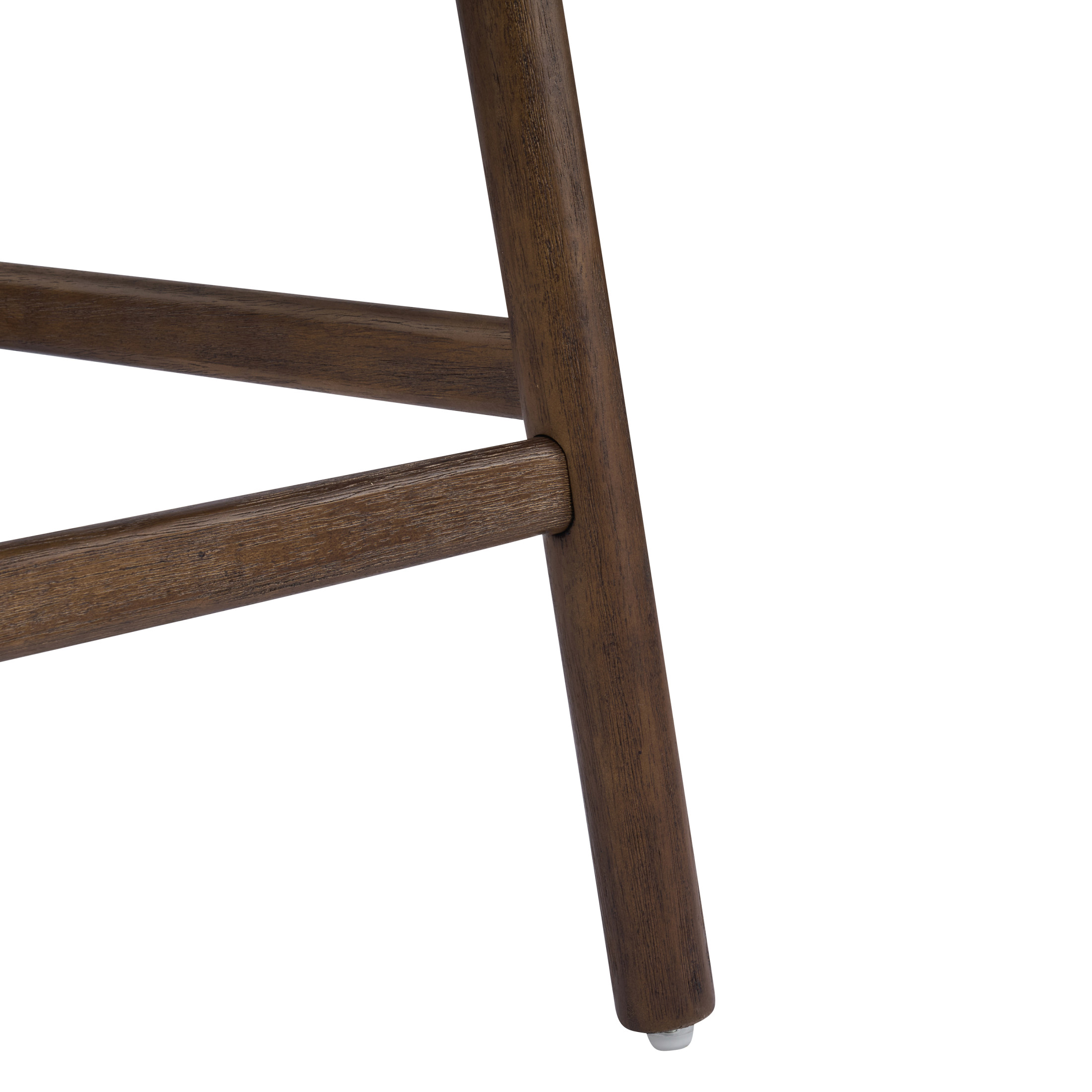 Christopher Knight Home Minimalist 26.77" Counter Height Bar Stools, Solid Wood Frame, Walnut, Set of 2