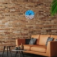thumbnail image 6 of IBASETOY Large Outdoor Wooden Wall Clock Beach Style Mute Decor for Home Living Room, 6 of 8