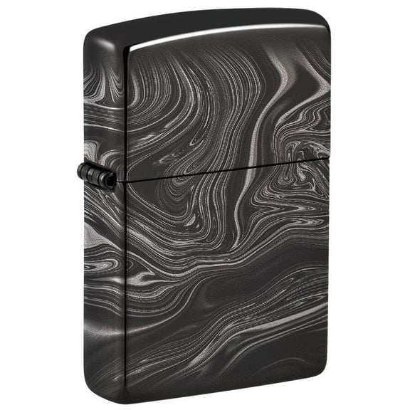 Zippo Lighter - Personalized Customize Message Engrave on Backside for Geometric Patterns (Marble Pattern 49812)