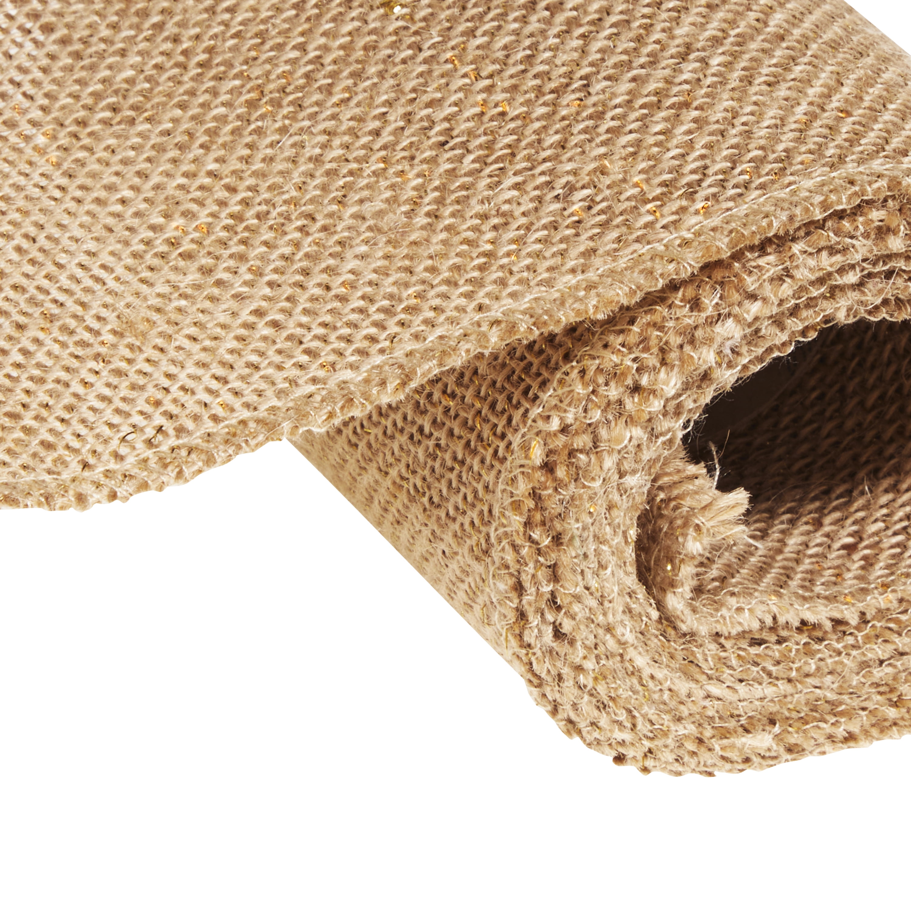 Love, Laugh, Craft Natural Jute Burlap Ribbon, Finished Edges, 5"W x 3-Yards, Multi-color