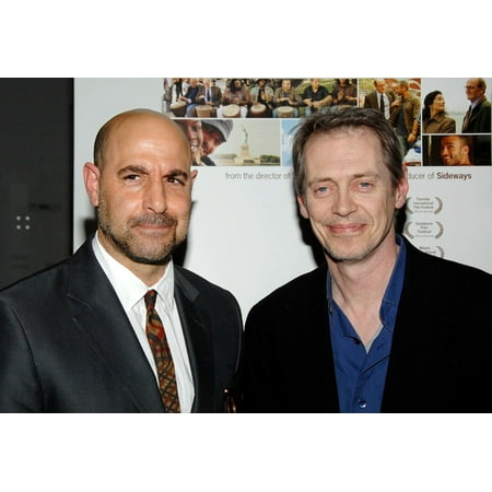 Stanley Tucci Steve Buscemi At Arrivals For The Visitor Premiere Moma - The Museum Of Modern Art New York Ny April 01 2008 Photo By Slaven VlasicEverett Collection